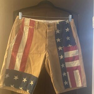 Men’s Ralph Lauren Denim & Supply American Flag Cino shorts size 33